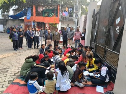 Visit to Slum School